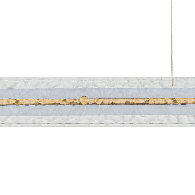 Подвесной светильник 6*90*180 см, 1*LED*32W, 3000-6000K Indigo Led V000088L, бронзовый, 14018/1PL Brass