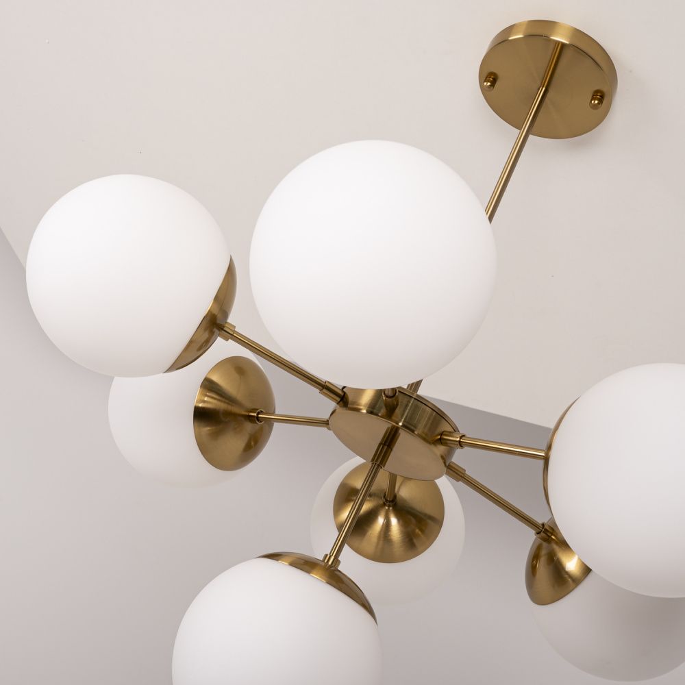 Подвесной светильник Copper Light Chandelier 7 80*80*48 см, 7*E14*40W, ImperiumLoft 40.1492, Золотистый