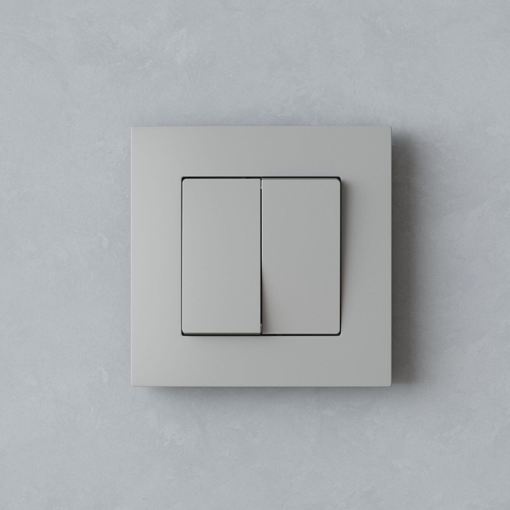 W0012917 Рамка на 1 пост Slab, дымчатый софт Werkel, 4690389218392