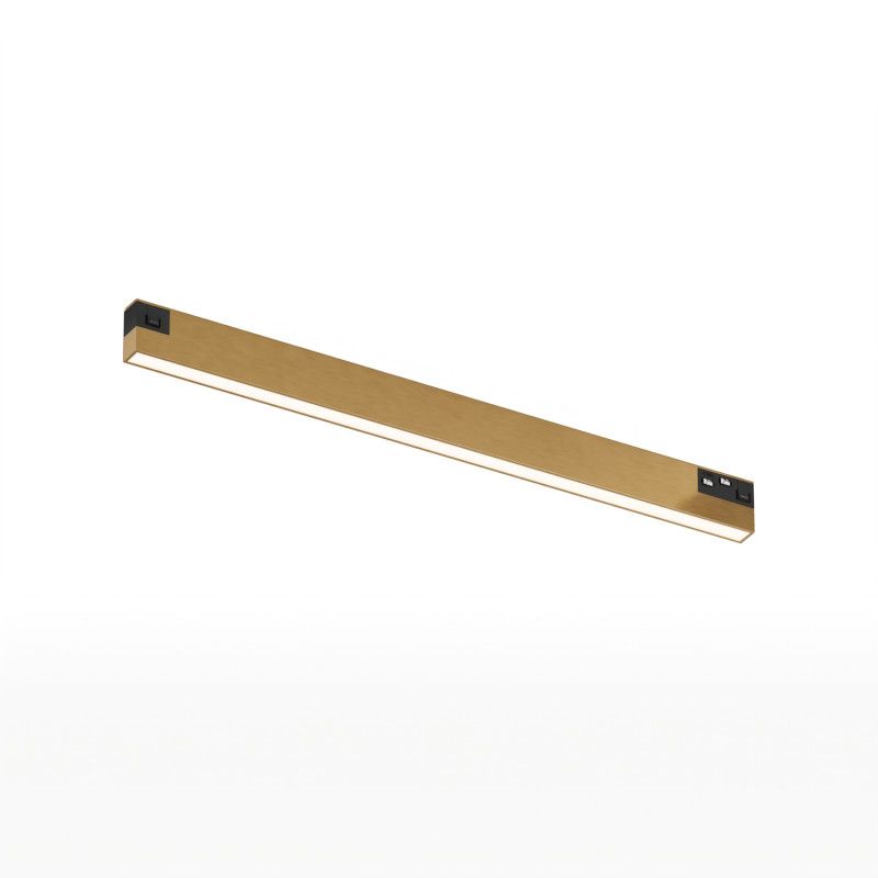 Светильник на шине 30,3*1,14*2,57 см, *LED*10W, 3000K, Denkirs SHINE PRIME LINEAR 3000К | ШАЙН ПРАЙМ ЛИНЕР 3000К DK4751-SB, сатинированная латунь