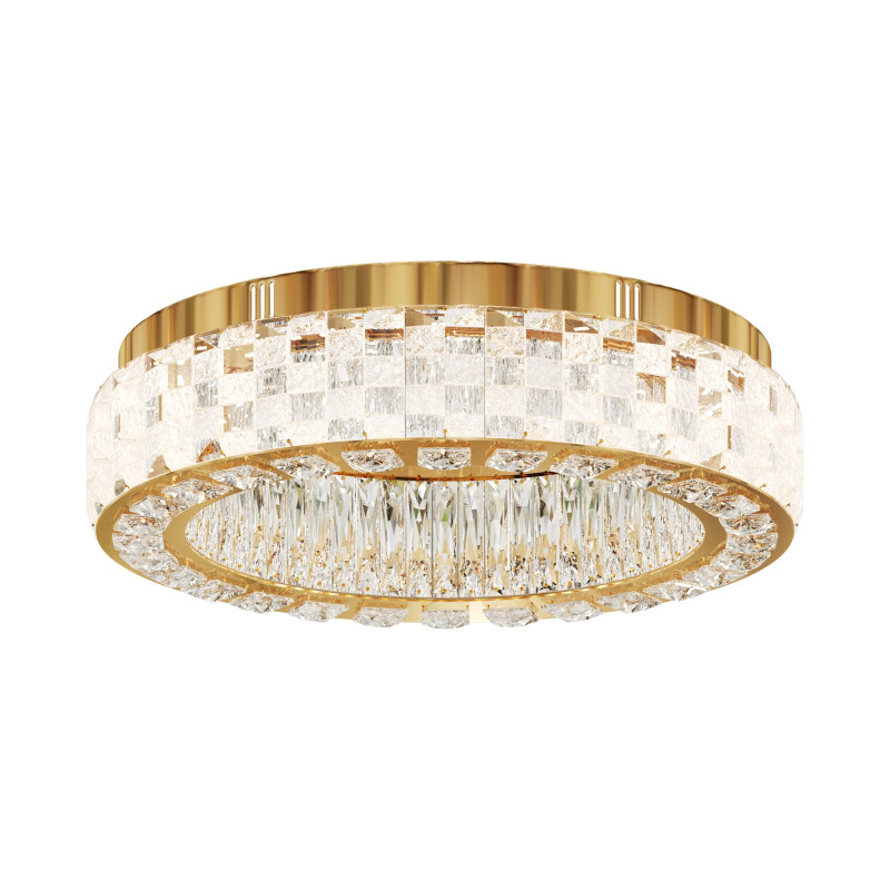 Накладной светильник 50*50*15 см LED, 32W, 3000К, Maytoni CASTELLO  MOD336CL-L100G3K золотой