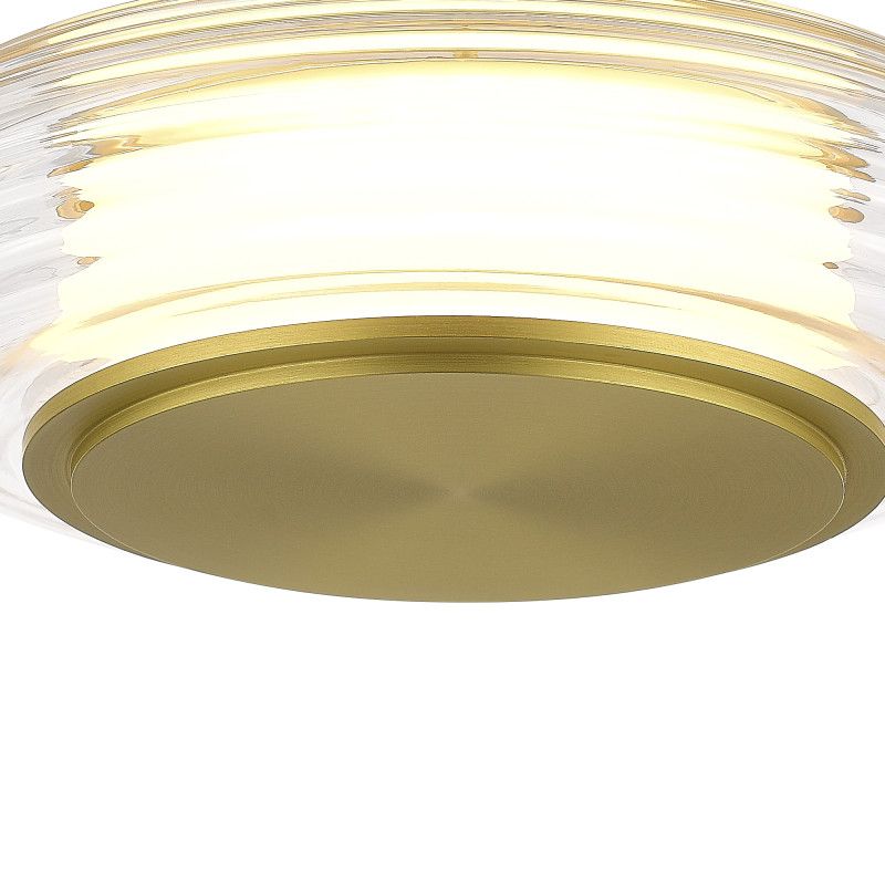 Подвесной светильник 20*120 см, 1*LED*7W, 3000K, ST-Luce Frittela SL6239.203.01, золото матовое