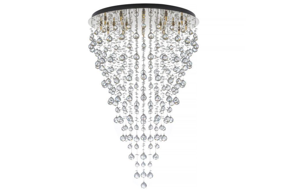 Люстра потолочная *80*120 см, 24*G9*40W, Arti Lampadari Flusso Nickel Flusso H 1.4.80.615 N, Никель