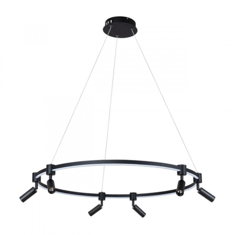 Светильник 80 см, 75W, 3000K-6000K Arte Lamp RING A2186SP-1BK черный