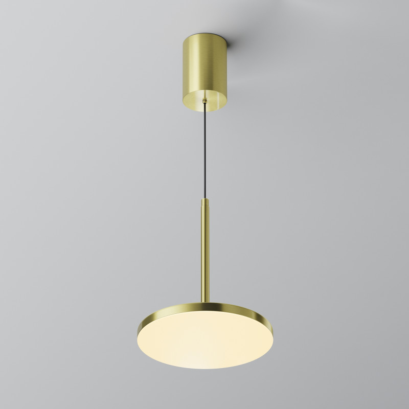 Светильник 19 см, 12W, 3000K, Maytoni Plato P076PL-L12W3K-BS, латунь