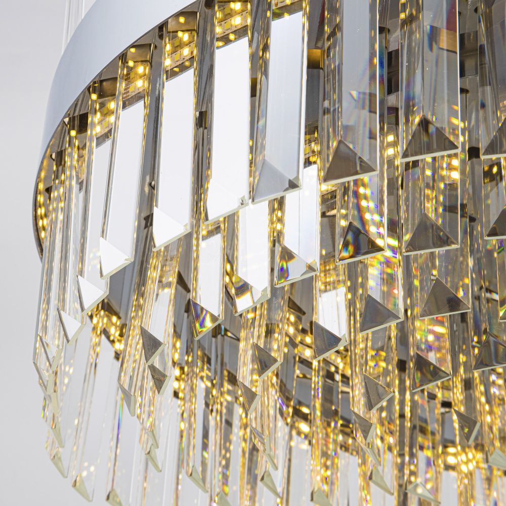 Подвесная люстра 50*50*90 см, LED 130W, 3000 / 6000K, Хром MODELUX ML.002.500