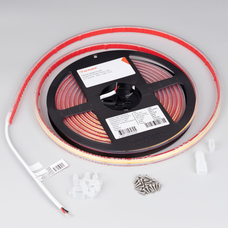 Лента герметичная COB-PS-X544-10mm 24V Warm2700 (11.5 W/m, IP67, CSP, 5m), Arlight 031910(2). Цена указана за 5 метров. Продается кратно 5 метрам.