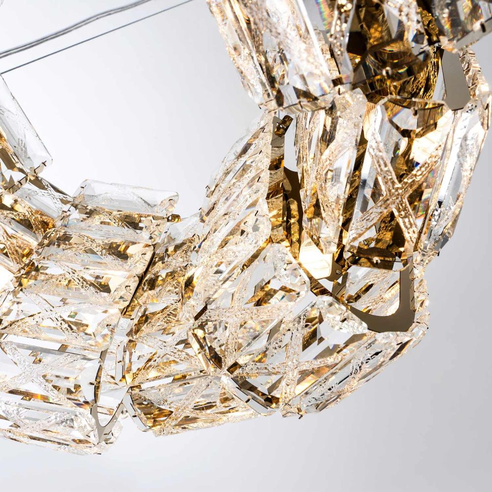 Подвесная люстра 50*30/120 см, 12*G9 MODELUX ML.755.12 GD золото