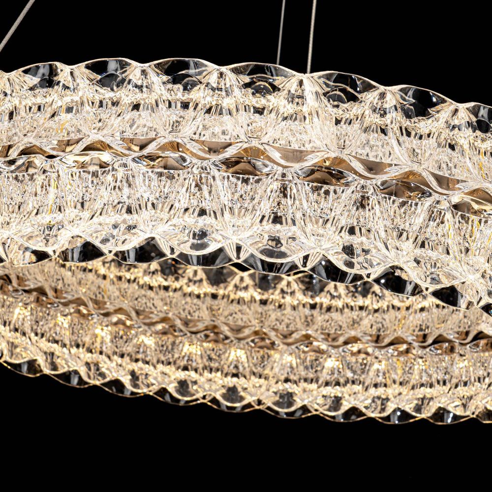 Люстра *60*13 см, LED*45W, 3000-6000K, Modelux  ML.8185.600 GD, Золото