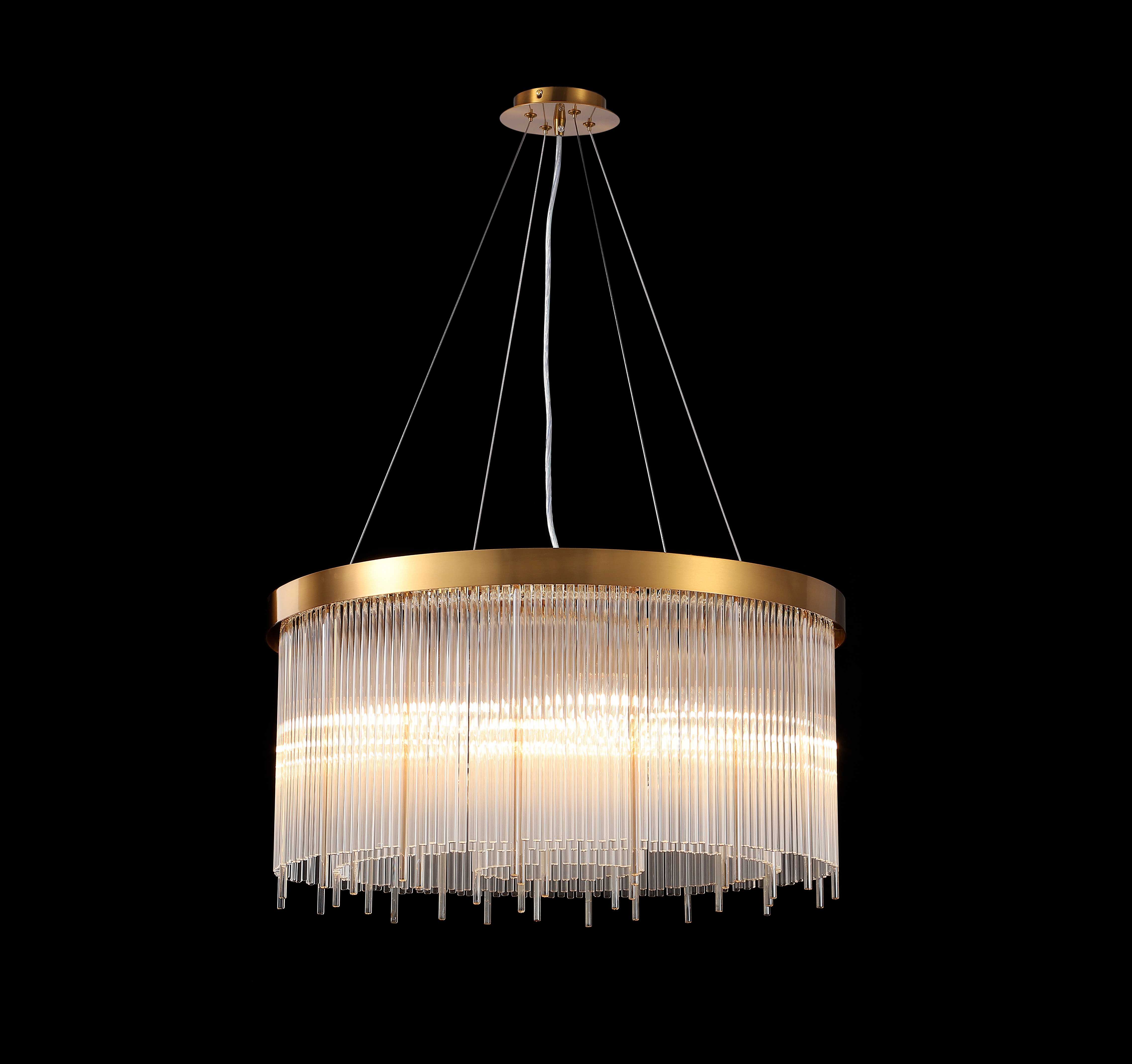 Люстра  600*300, 9*E14, 40W NewRgy Cristallo F15-D600 GOLD BRONZE, GOLD BRONZE