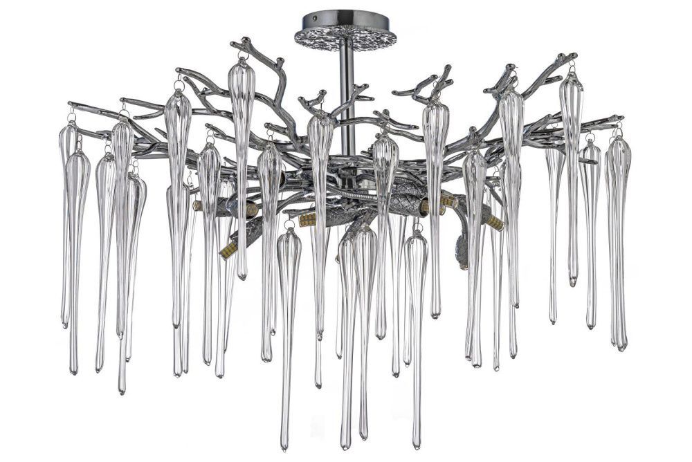 Люстра потолочная *76*58 см, 10*G9*40W, Dio D`arte Tavenna Nickel Tavenna H 1.3.76.101 N, Никель