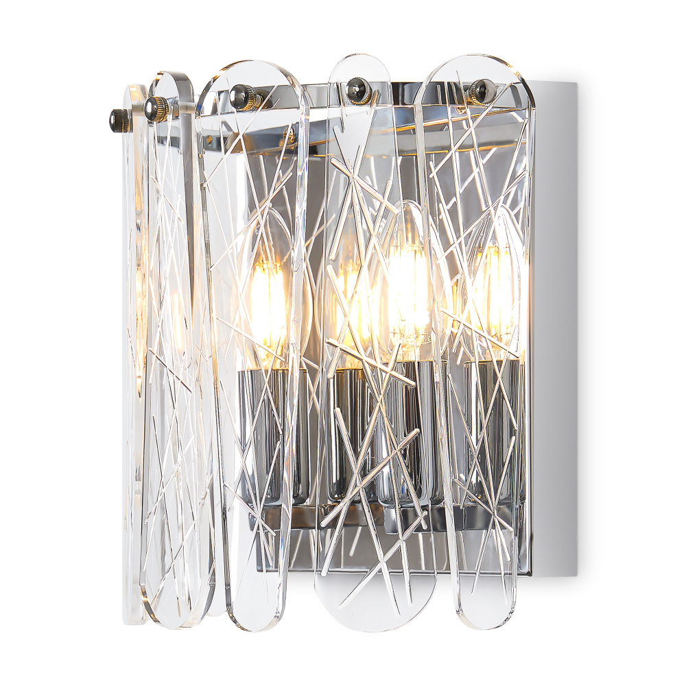 Бра 13,3*21,5-23 см, 2*E14*60W Freya Surface FR2048WL-02CH, Хром