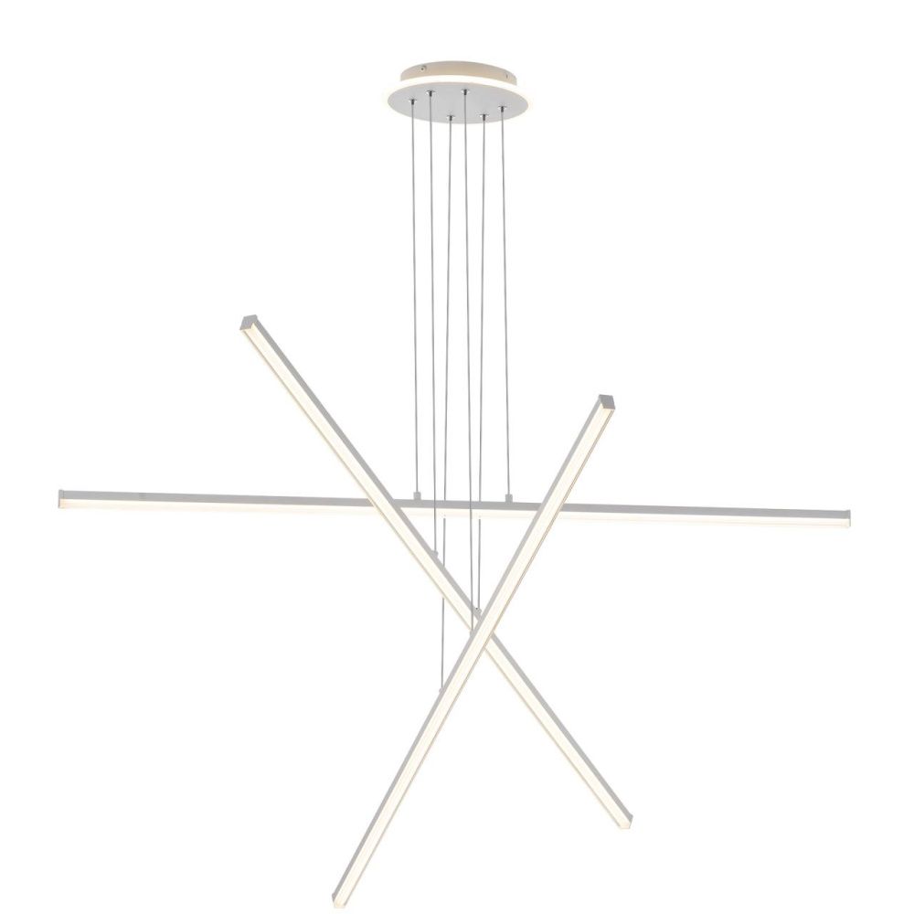 Люстра подвесная с пультом 120*13/120 см, LED 110W 3000-5500K Citilux Trent CL203730 белый