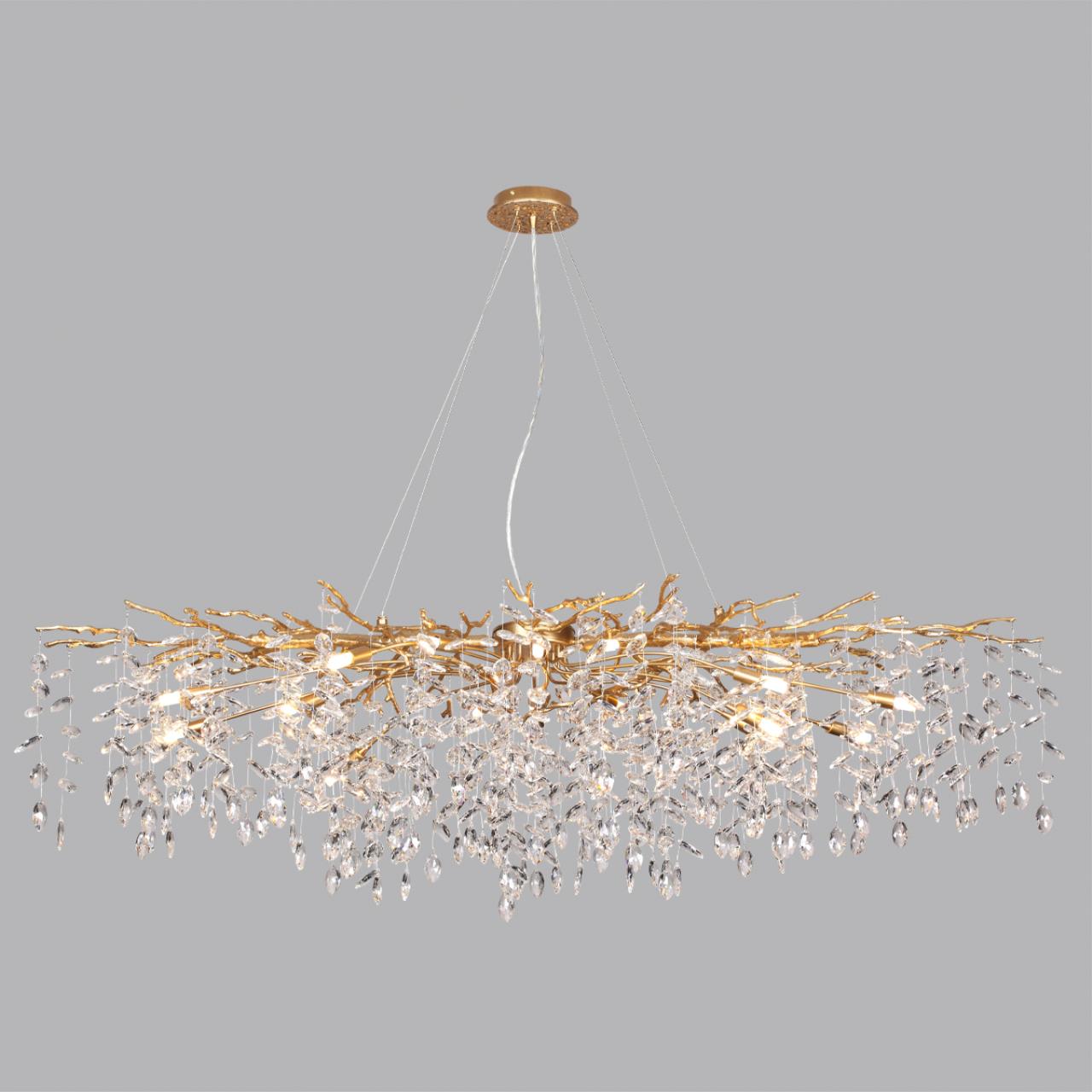 Люстра 150*48*150 см, 16 G9*40W, Odeon Light Delica, античная бронза 4969/16