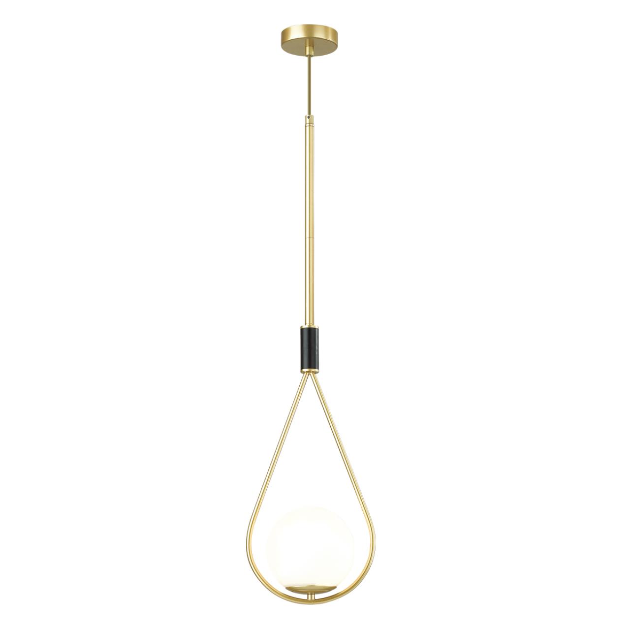 Светильник подвесной 22 см Odeon Light Flari 4810/1, черный-золото