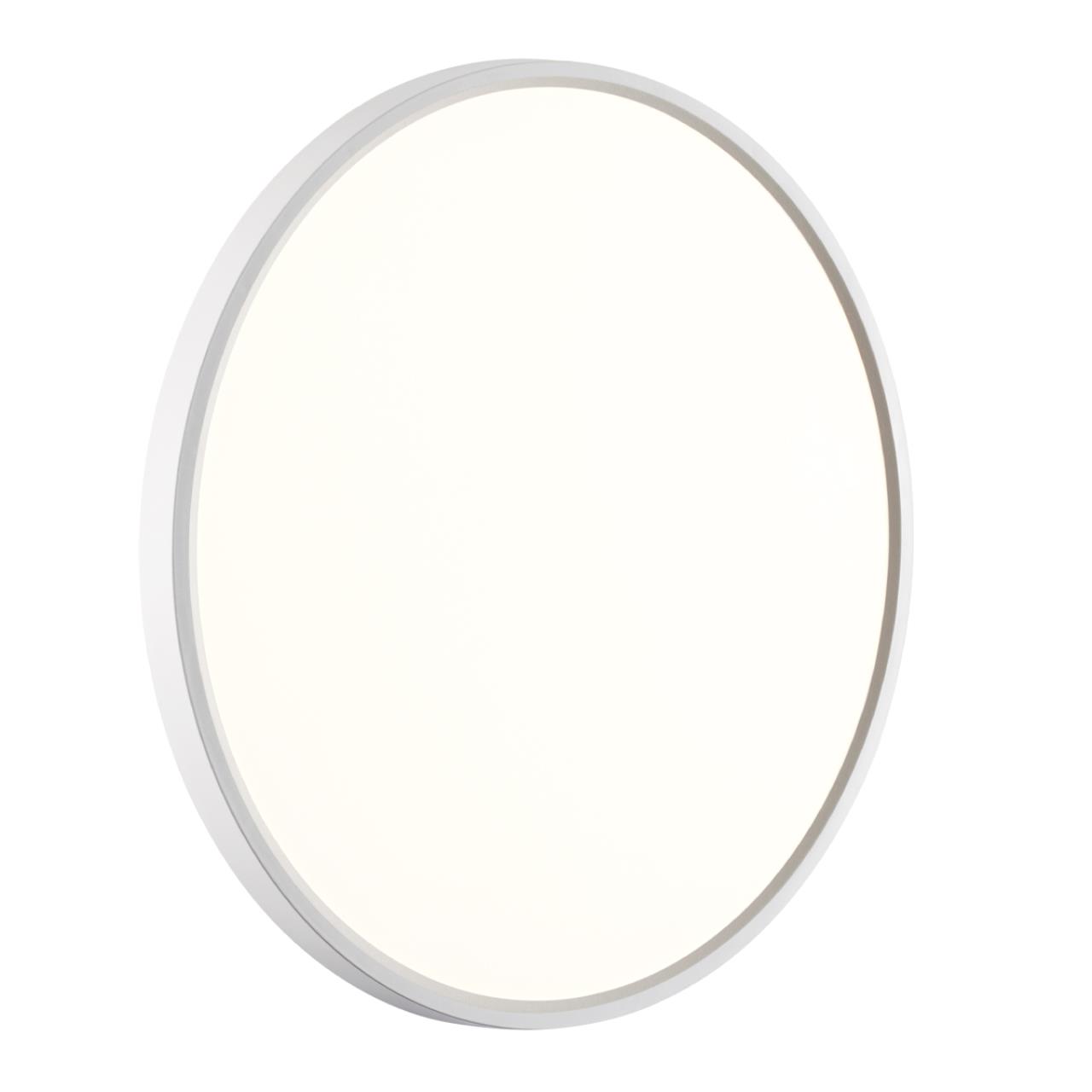 Cветильник 49,5*2,5 см, LED 40W, 3000/4000 К, IP40, белый, пластик Sonex Alfa White, 7659/40L
