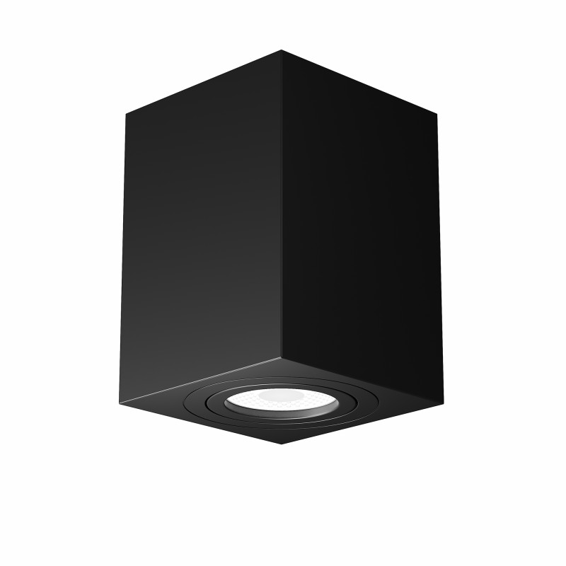 Светильник 9*9 см, GU10 50W, Maytoni Alfa C017CL-01B, черный