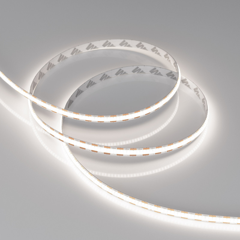 Лента COB-X400-8mm 12V White6000 (9 W/m, IP20, CSP, 2.5m), Arlight 039043. Цена указана за 2,5 метров. Продается кратно 2,5 метрам.