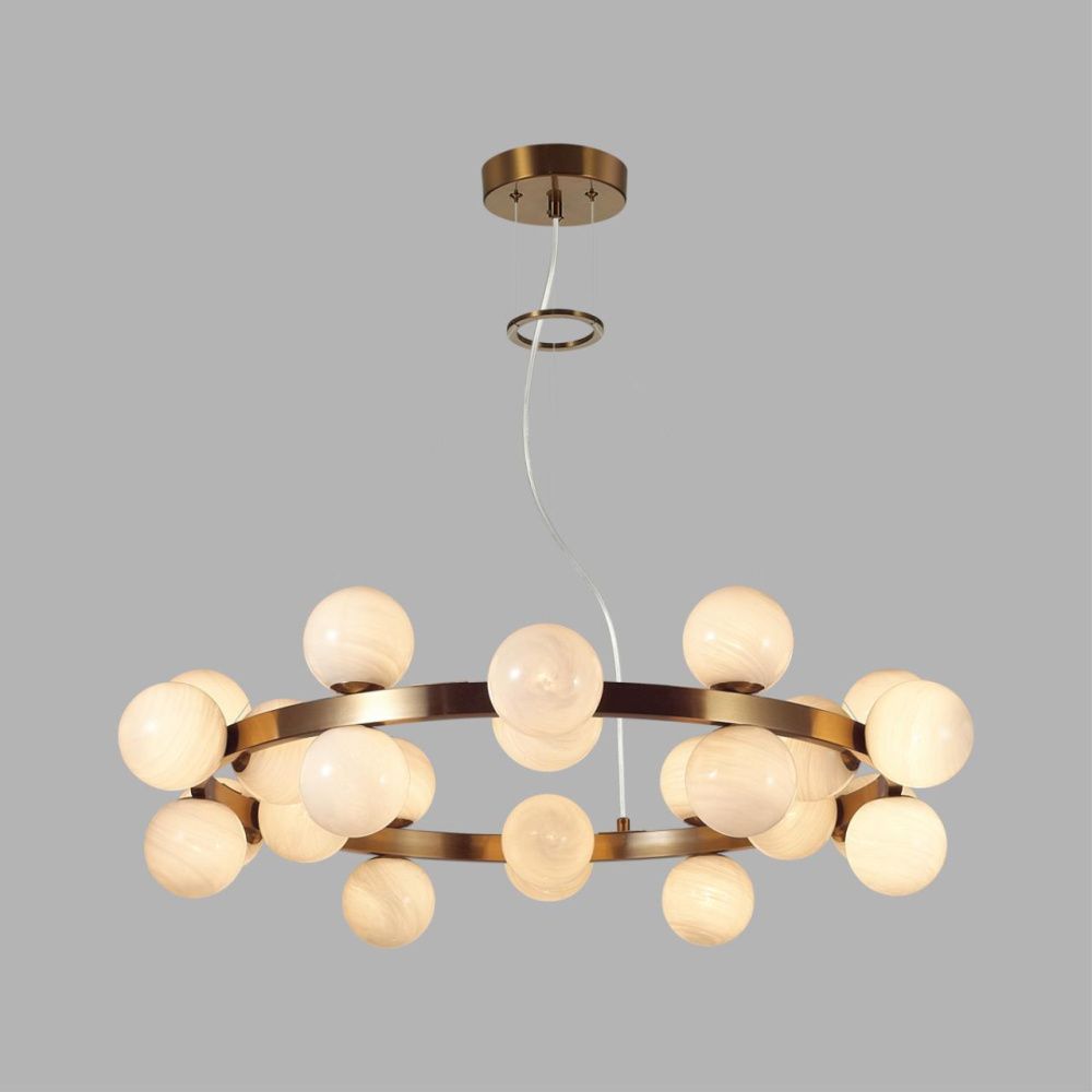 Подвесной светильник **200 см, 24*G9*5W, /K, Odeon Light MAGIA MIDCENT 7109/24, бронзовый