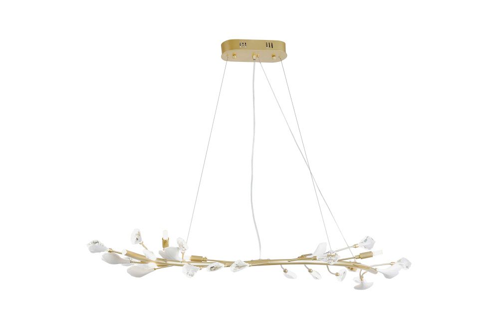 Люстра L1200 x H160 мм, G9+LED 6 x 7W+LED 16 x 1.5W(24W) 4000K NewRgy GOLD (Золото) 9020-L1180GD GOLD