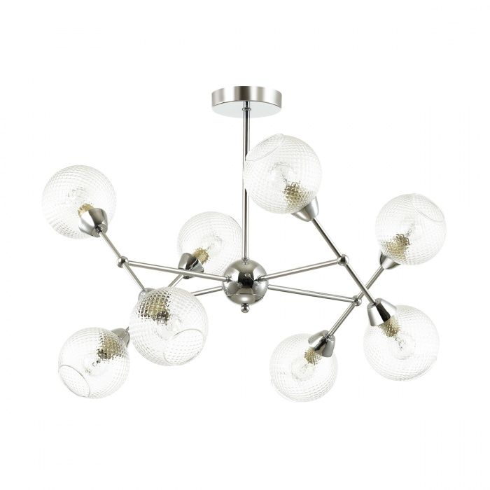 Потолочная люстра Lumion Everly 4438/8C, диаметр 68 см, хром