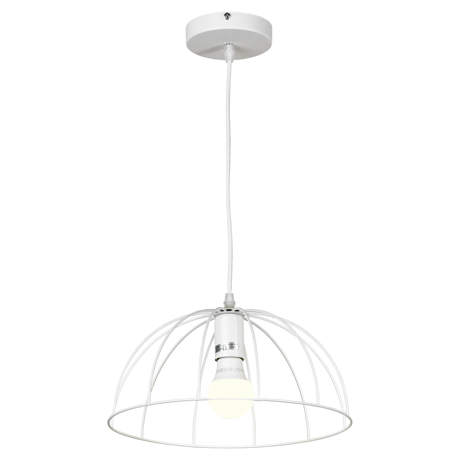 Подвесной светильник Lussole Lattice GRLSP-8214, 32*40 см, белый