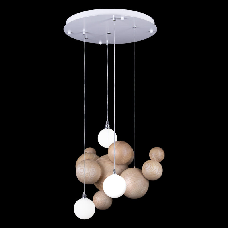 Светильник 50 см, 33W, 3000K, Loft It 10161 Light wood, белый