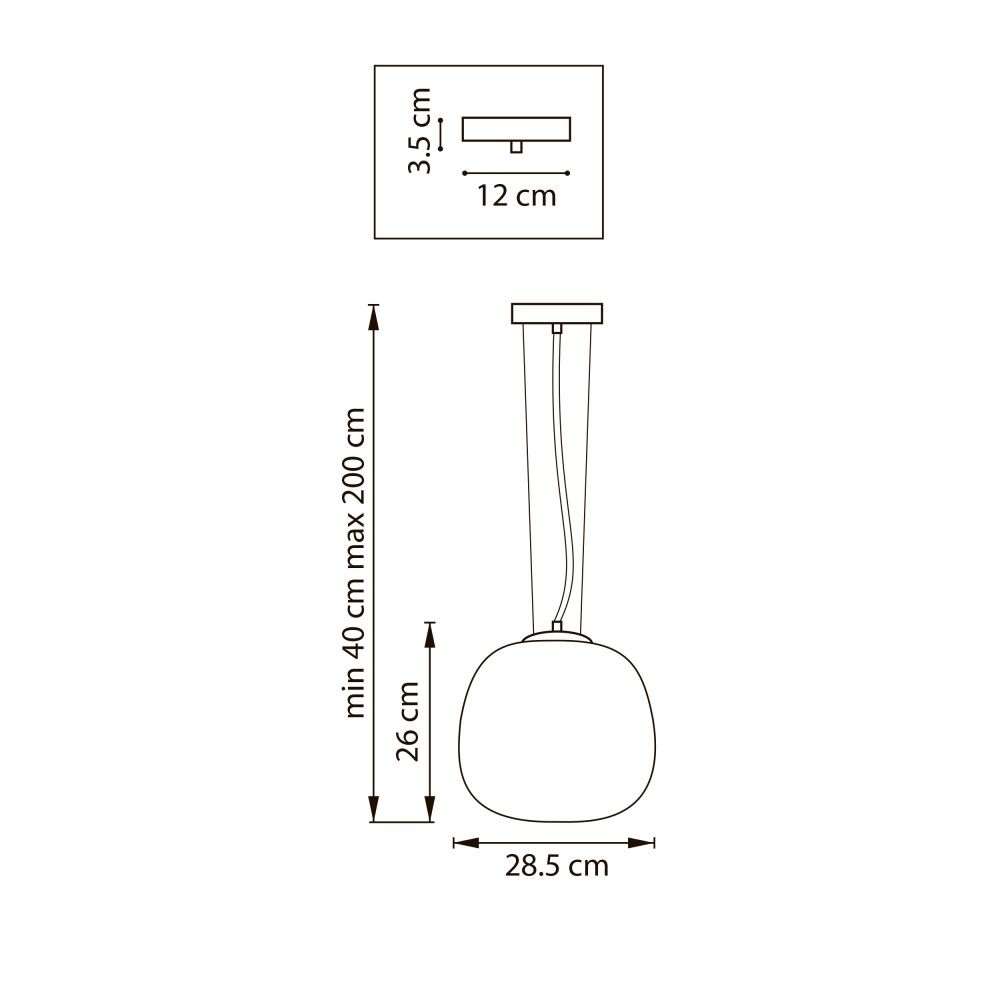 Люстра подвесная 1x12W(led) E27 белый Grazia Lightstar 608116
