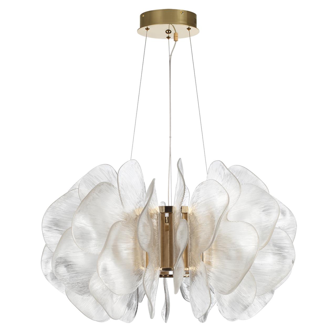 Люстра 80 см, LED*115W, 3500К, 7789lm Odeon Light Siama 5089/115L, под латунь