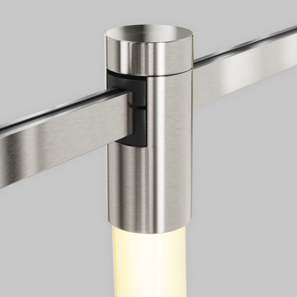 Трековый магнитный светильник 200 см, 27W, 3000K, Maytoni Technical Tau Flarity TR154-1-27W3K-PT, платина