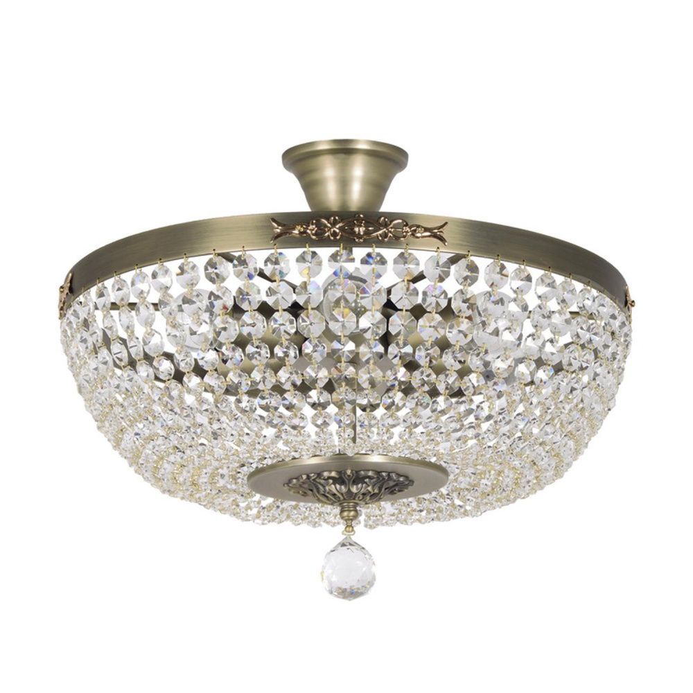 Люстра *40*32 см, 6*E27*60W, Arti Lampadari Pera Pera E 1.3.40.2.100 MA, Бронза