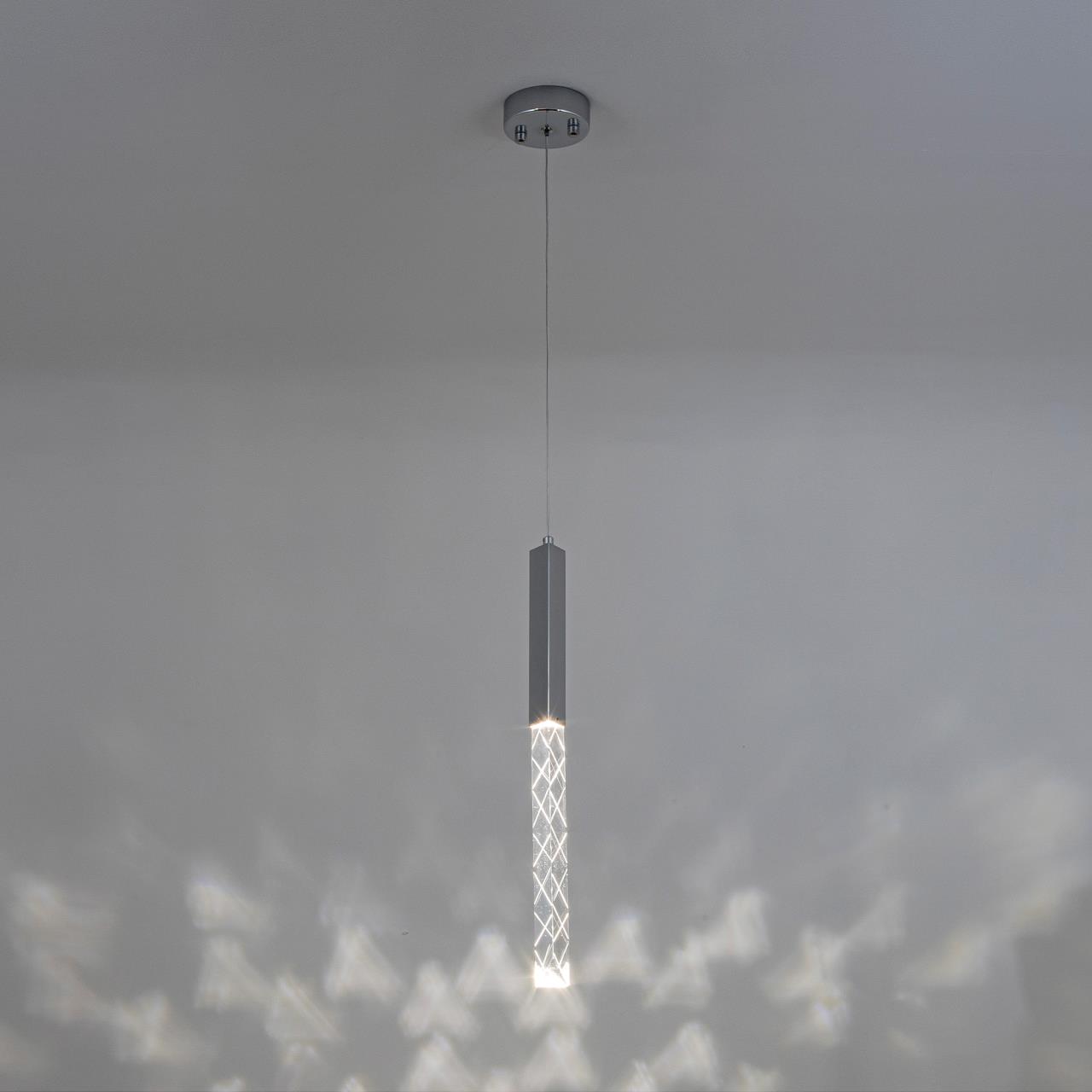 Подвесной светильник 16*16*160 см, LED 5W, 4000K, Хром MODELUX ML.88956.1 CR
