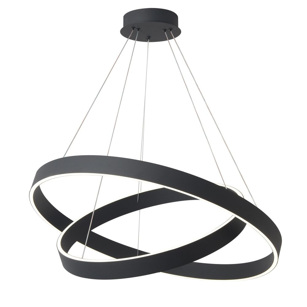 Люстра *60*5-155 см, *LED*123W, 3000-6000K, Crystal Lux Tron TRON SP123W LED BLACK, Черный