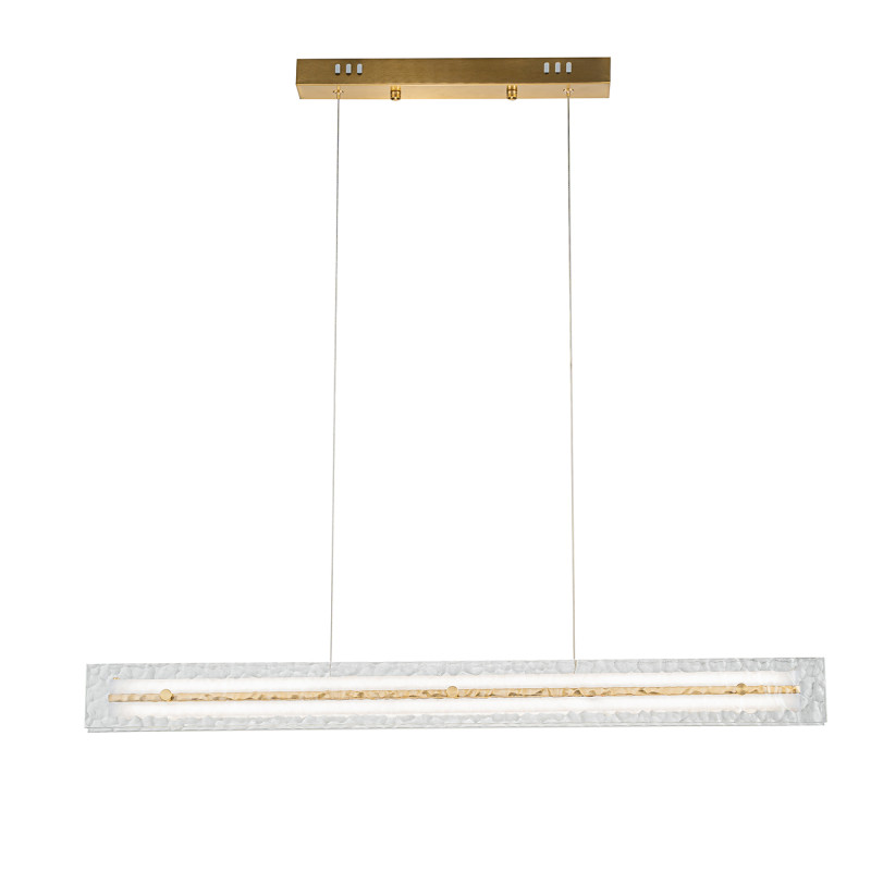 Подвесной светильник 6*90*180 см, 1*LED*32W, 3000-6000K Indigo Led V000088L, бронзовый, 14018/1PL Brass