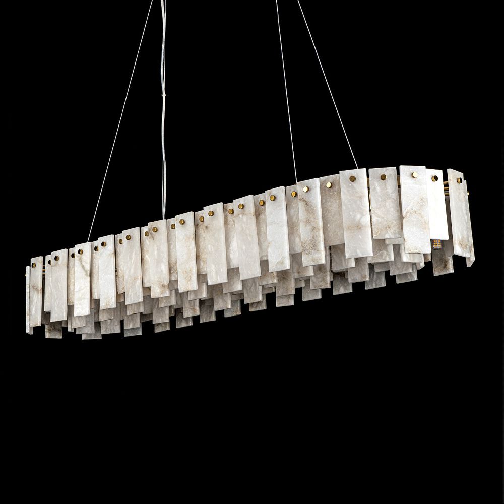 Люстра 120*35*-16 см, 18*G9*40W, Modelux  ML.6998.1200 BS, Латунь