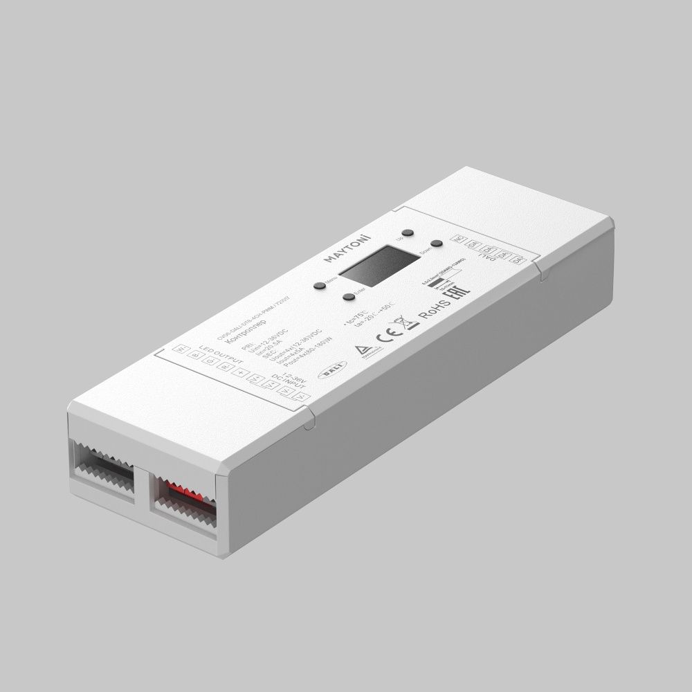 Контроллер DALI DT8 четырёхканальный 12-24В Цветной (RGB)+W 180Вт Maytoni 721017