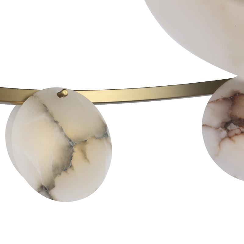 Светильник  подвесной CLAM 8*G9*5W 4000K ST LUCE SL1520.303.08 латунь