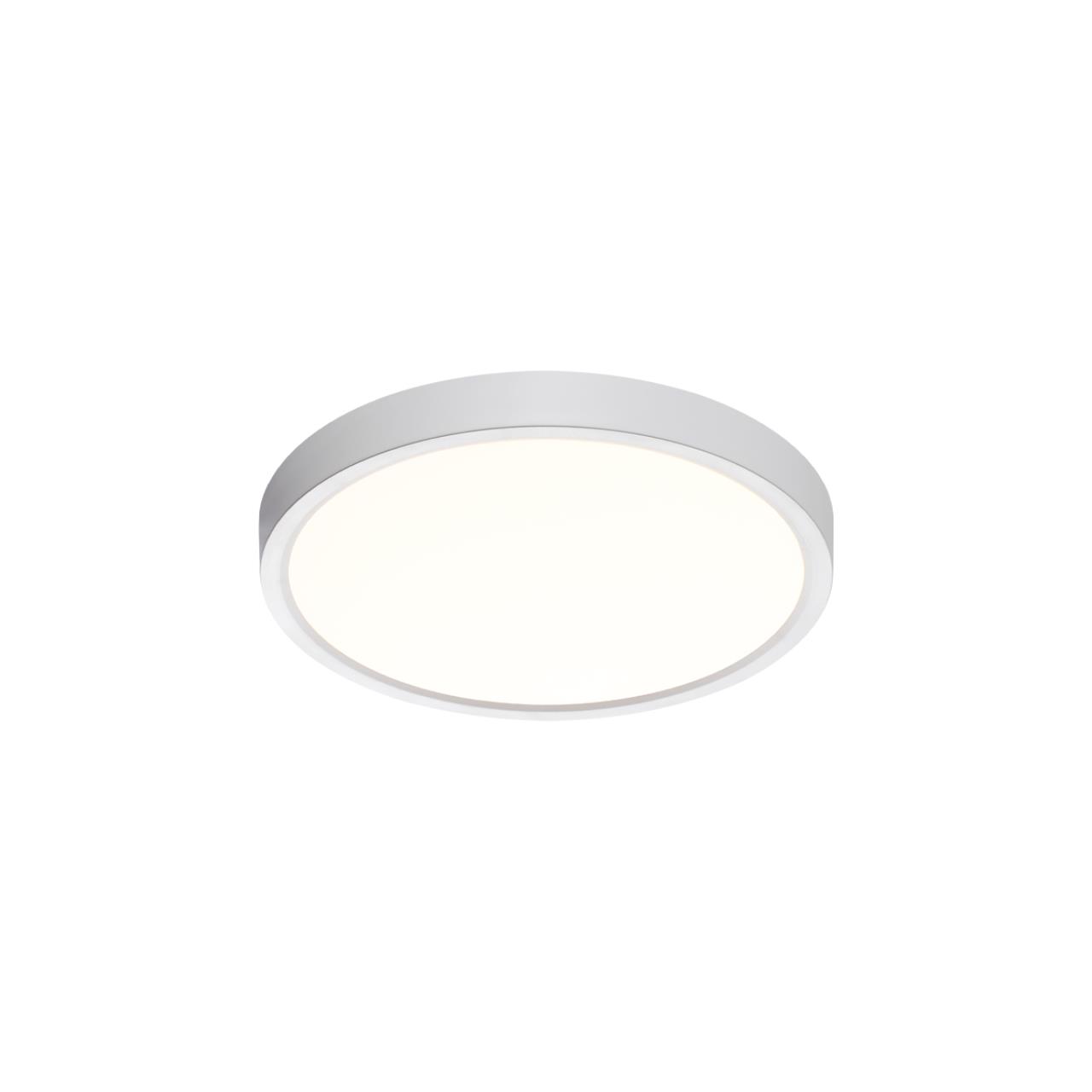 Cветильник 23*2,5 см, LED 18W, 3000/4000 К, IP40, белый, пластик Sonex Alfa White, 7659/18L