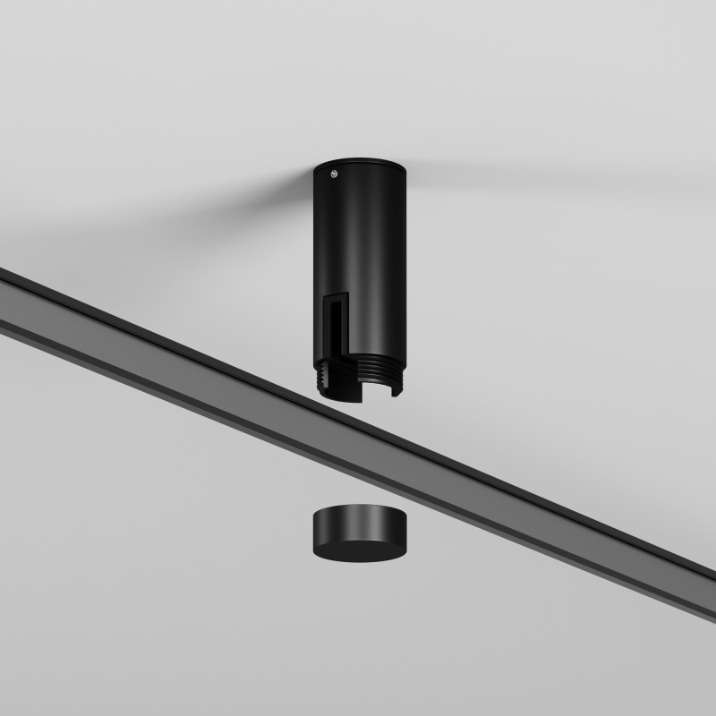 Крепление потолочное 2,6*6,5 см, Maytoni Technical Accessories for tracks Flexity TRA200C-11B черный