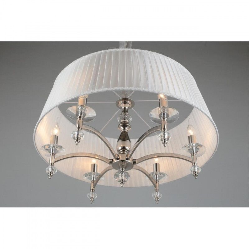 Подвесная люстра 70*70-140 см, 6*E14, 40W, Aployt Lyusi APL.711.06.06, хром