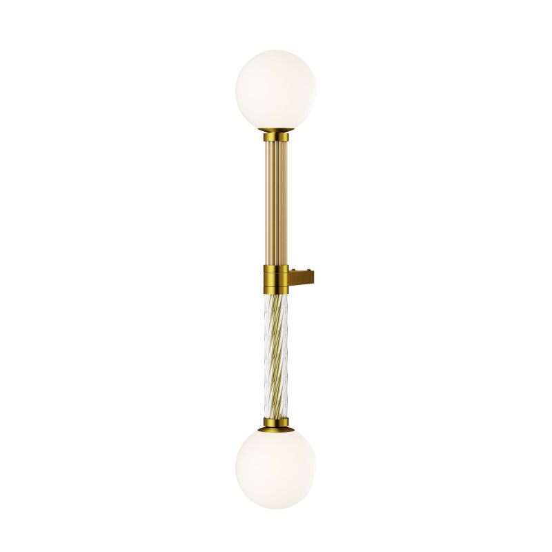 Бра 70*70*70 см, 2*G9, 28W, Maytoni TEATRO MOD287WL-02BS латунный
