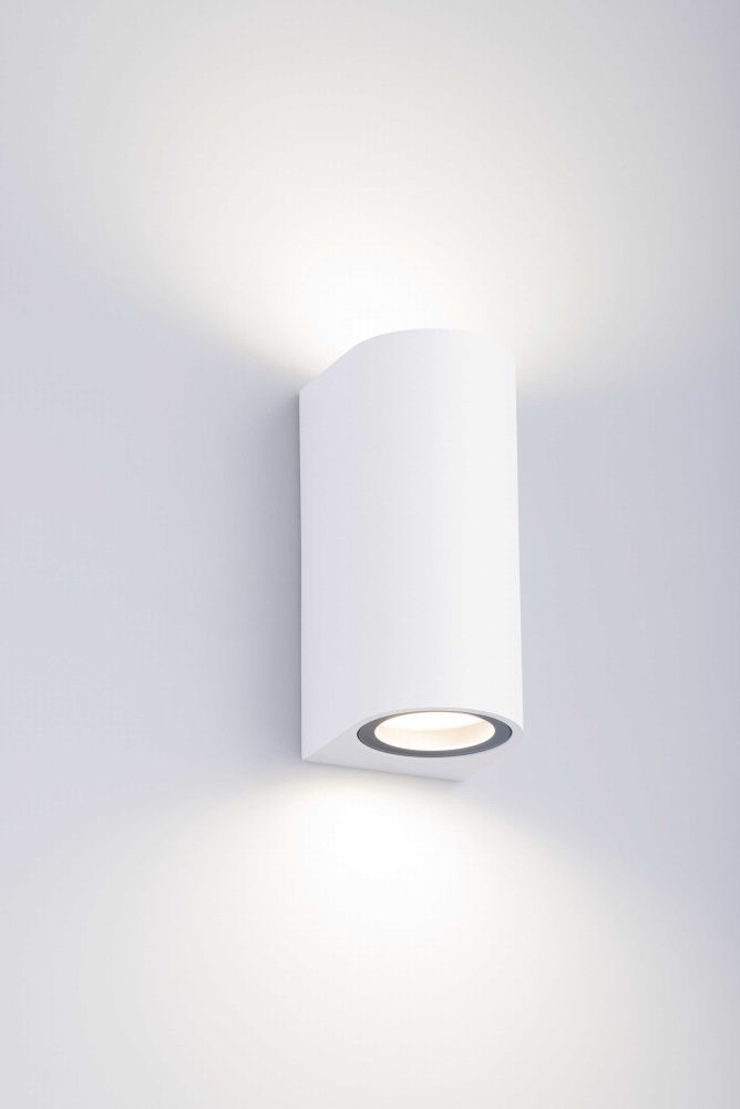 Светильник L70 x W80 x H150, мм, 2*10W (20W), WT (Белый) Rilon PL-209W-GU10 WT