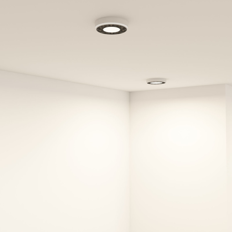 Встраиваемый светильник 9/5.5 см, LED*10W, 4000K, IP20, 720Lm Denkirs Dual DK2440-WB, белый