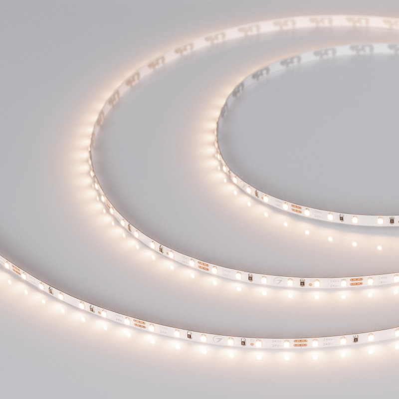 Лента MICROLED-M120-4mm 24V Warm3500 (5.4 W/m, IP20, 2216, 5m) (Arlight, узкая) 040606. Цена указана за 5 метров. Продается кратно 5 метрам.