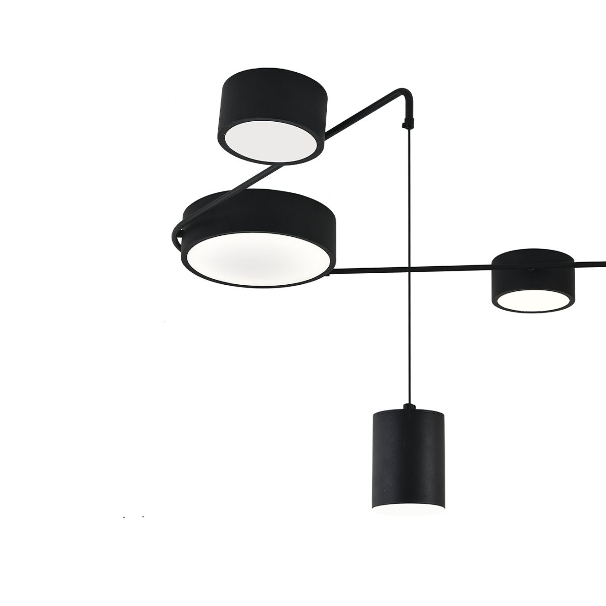 Потолочный светильник 102 см, 28W, 3000-6000K, INDIGO MODULO V000161L, черный