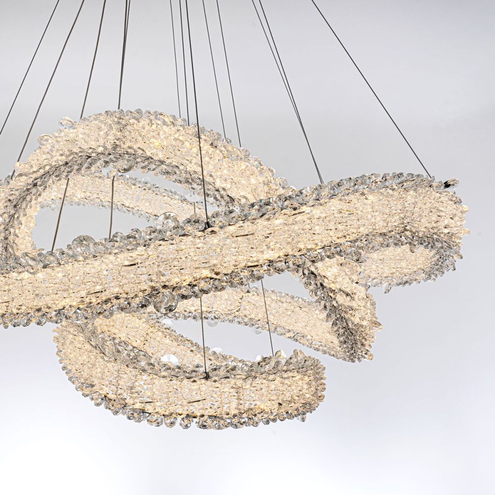 Подвесной светильник 80*60/190 см, LED 194W 3000-6000K MODESTYLE MS.5003.800.600.400 CR хром