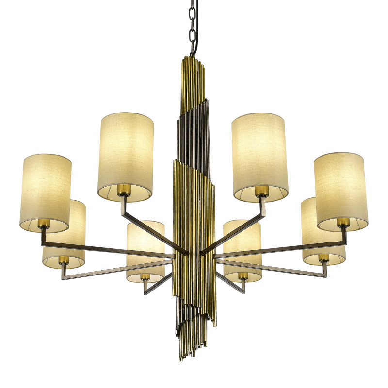 Подвесная люстра 90*80 см, 8*E14, 336W, ST-Luce GLORIA SL1638.303.08 латунный