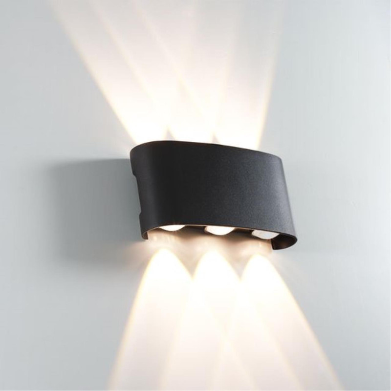 Настенный светильник 17*4*7,5 см, 6*LED*1W 4200K Arte Lamp Bosto A3122AL-6BK черный