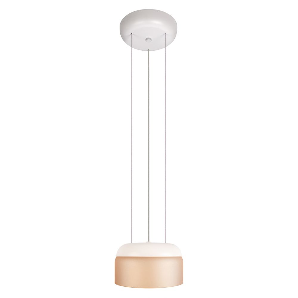 Подвесной светильник 17 см, 6W, 3000K, LOFT IT Totem 10466P Amber matte, белый-янтарный