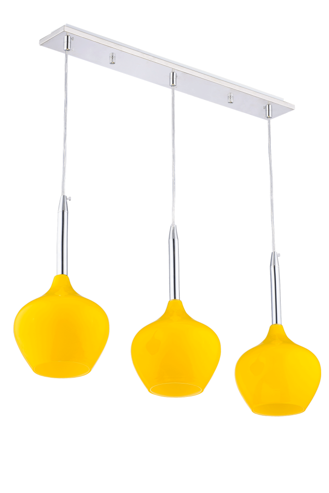 Люстра L580 x W80 x H1150, мм, 3*40W (120W), YELLOW(ЖЁЛТЫЙ) Sfera Sveta 5068/3 YELLOW